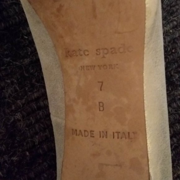 Kate Spade 7 Gina Butterfly Gold Shimmer Heels - Picture 6 of 7